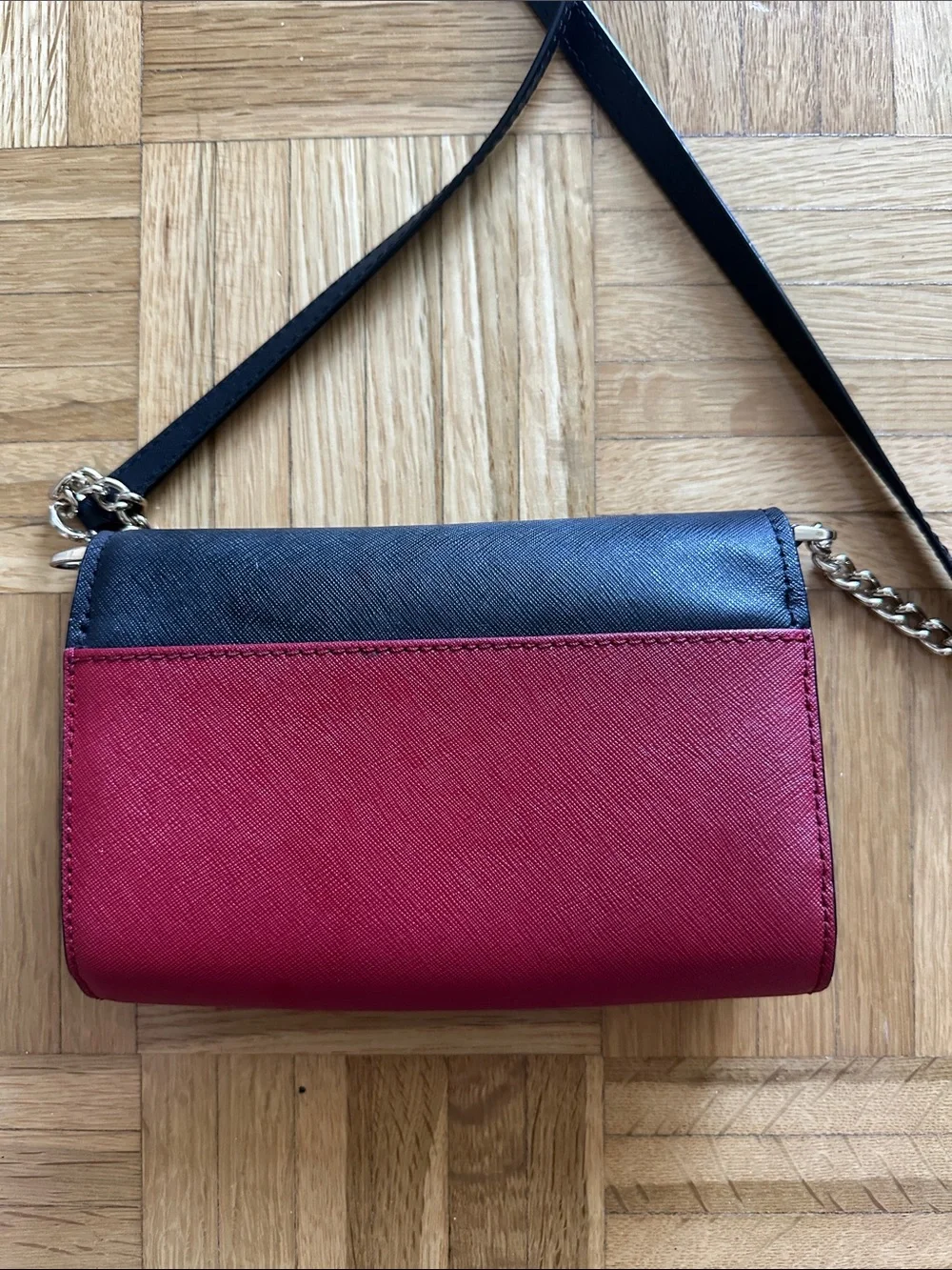Kate Spade Two Toned Burgundy Cameron Convertible Crossbody
